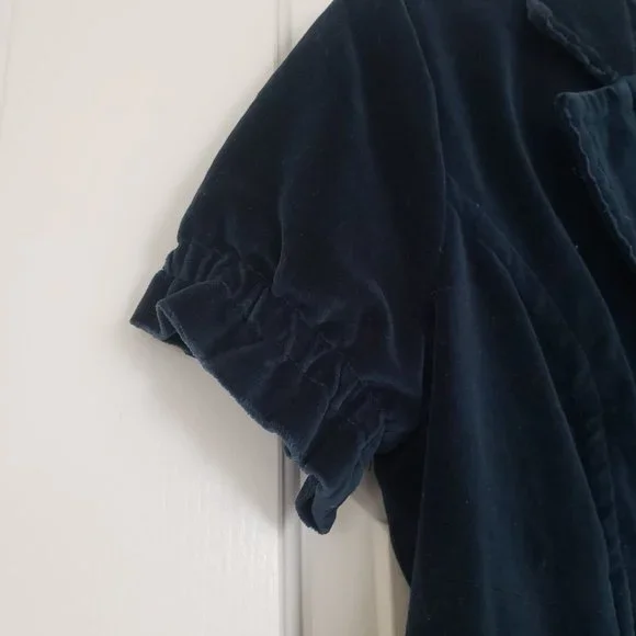 NWT BB Dakota Velvet Blazer - Size L- Jewel tone short sleeve jacket - Picture 3 of 13